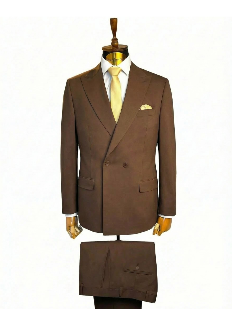 Костюм MAZALTOVMAN 2-ка Коричневый Двубортный