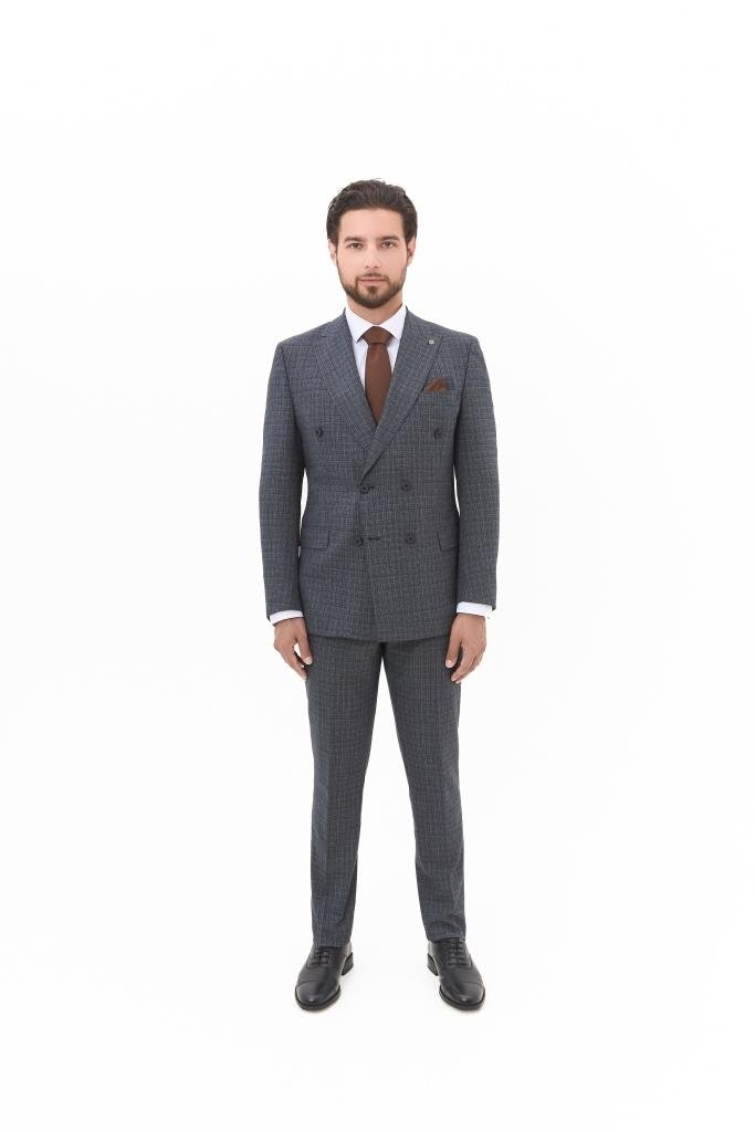 Костюм MAZALTOVMAN 2-ка премиум Серый в клетку