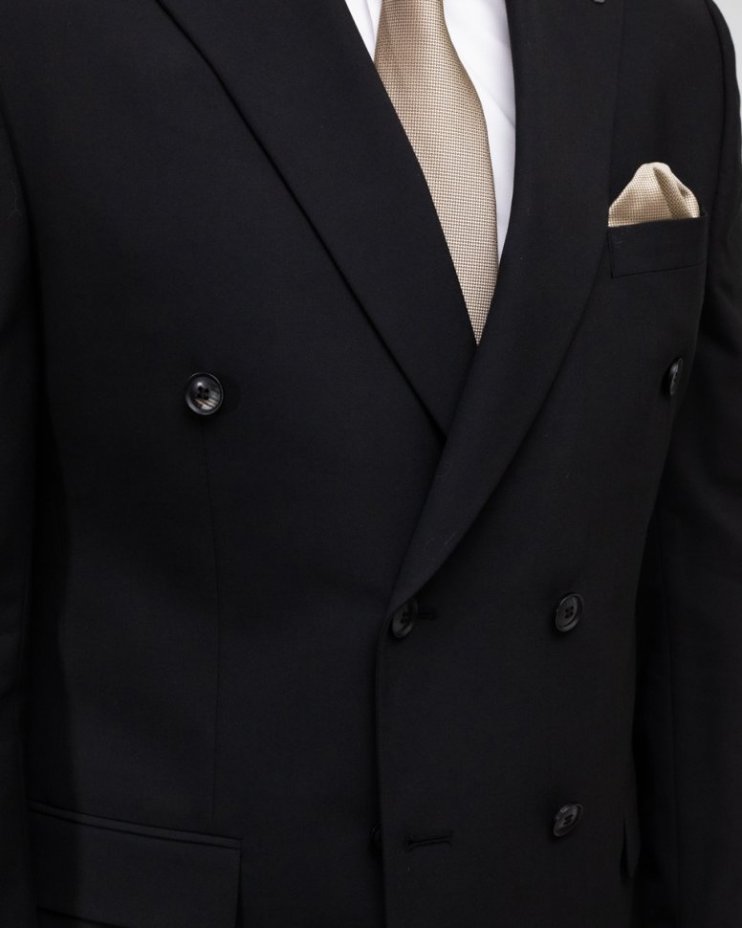 Двубортный костюм-тройка MAZALTOVMAN чёрный