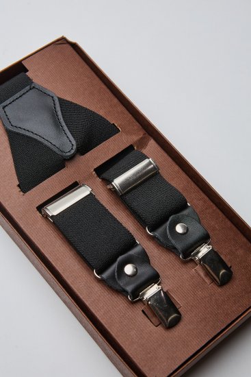 Мужские подтяжки черные