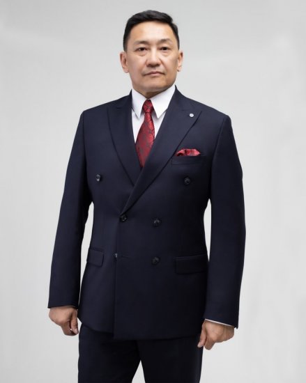 Мужской классический костюм 2-ка синего цвета