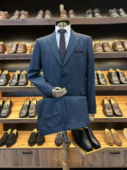 Костюм ЕМР 3-ка Синий в оранжевую клетку