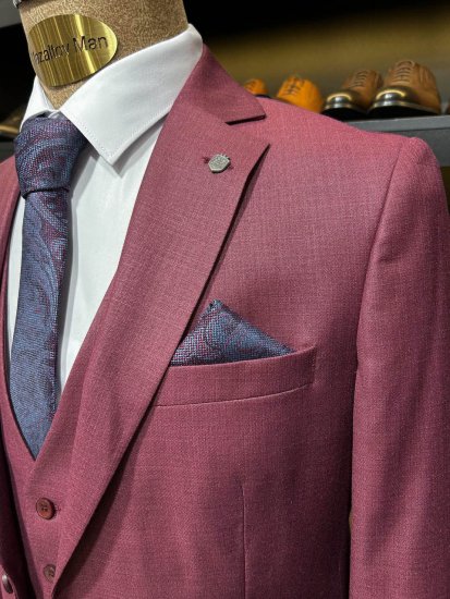 Костюм MAZALTOVMAN 3-ка Бордовый фактурный