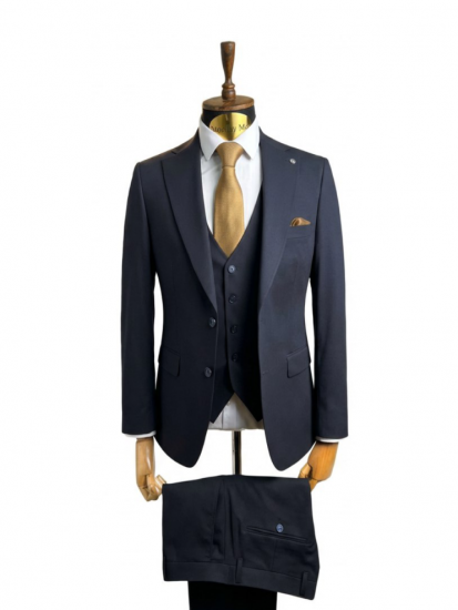 Костюм MAZALTOVMAN 3-ка премиум Синий фактурный