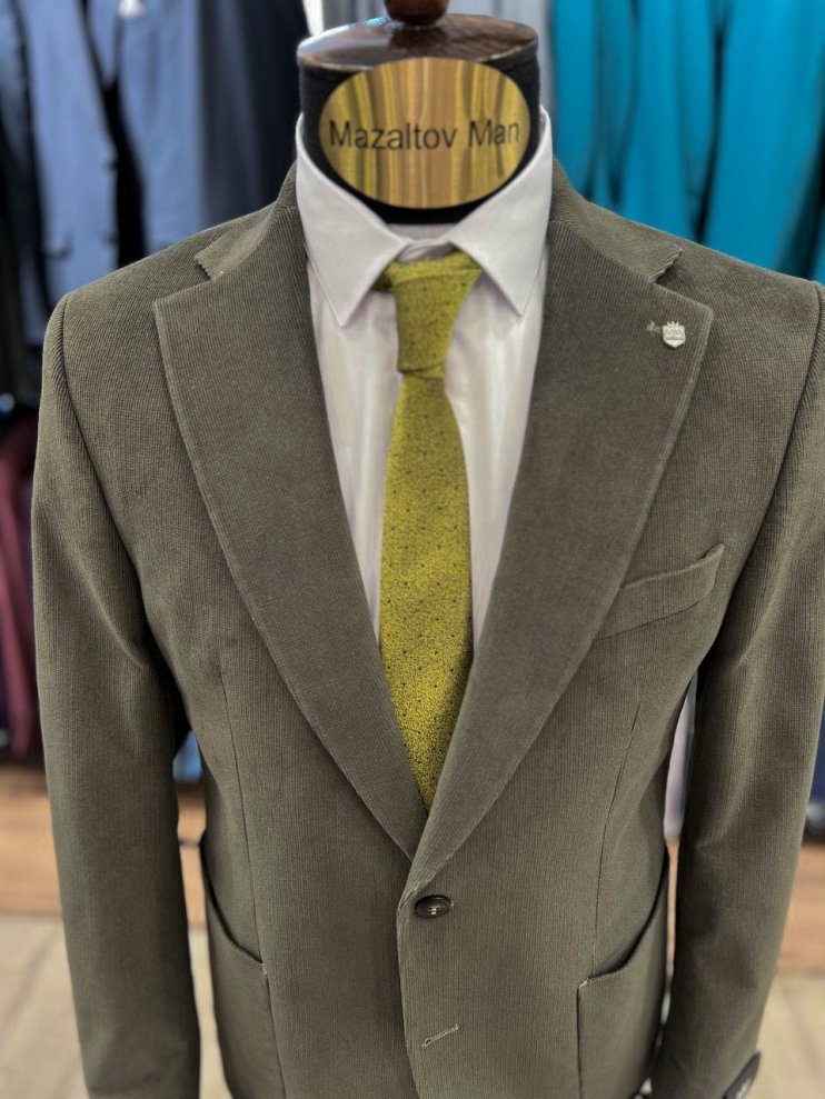 Костюм MAZALTOVMAN 2-ка премиум Хаки вельветовый